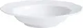 VEGA Minuett Deep Plate, White Porcelain, 19 cm Diameter, 200 ml Capacity, Embossed Relief Decoration, Dishwasher and Microwave Safe