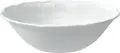 VEGA Menuett White Porcelain Conical Coup Bowl with Filigree Relief, 1600 ml, 24.5 cm Diameter, 7.5 cm Height, 2 pieces, Dishwasher and Microwave Safe