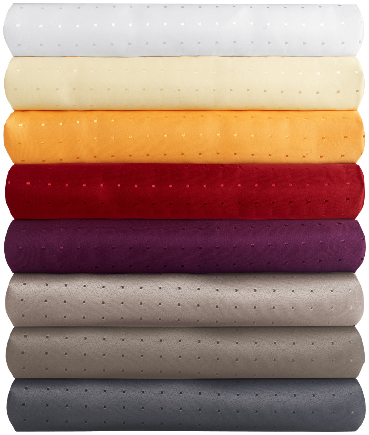 ERWIN M. Nito Square Tablecloth 80x80 cm Taupe 100% Polyester Glossy Check Design Stain Resistant Easy-Care