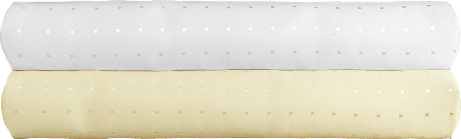 Erwin M. Lusini Nito Square Tablecloth 100x100 cm Champagne Beige 100% Polyester Glossy Check Design Stain Resistant Easy-Care