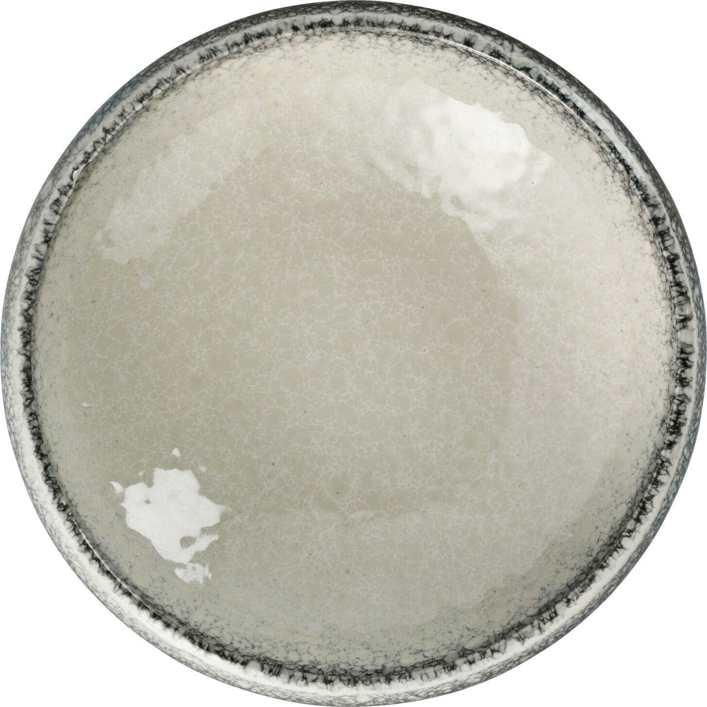 VEGA Nagoya Porcelain Bowl, 600ml, 17cm Diameter, White/Grey Ceramic Look, Dishwasher and Microwave Safe, Unique Design