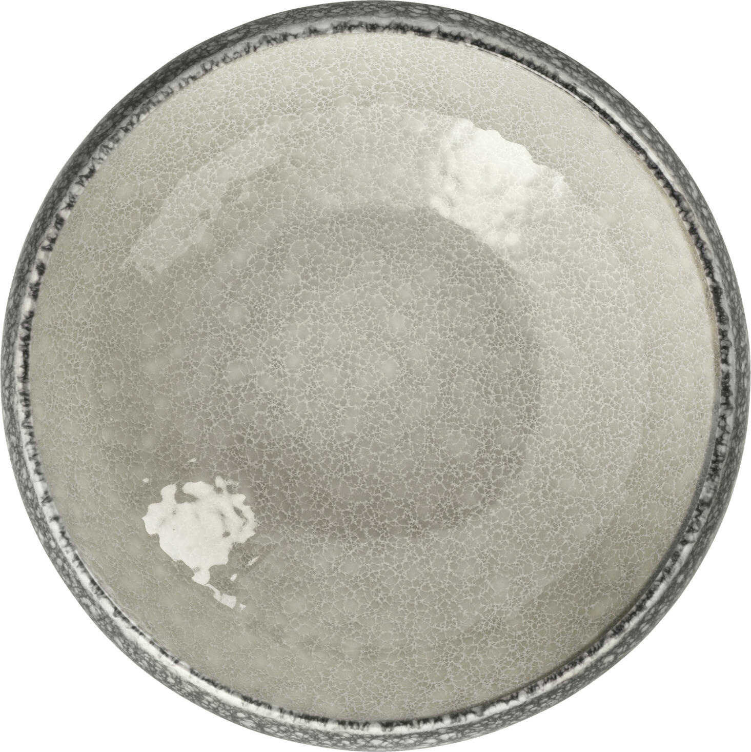 VEGA Nagoya Porcelain Bowl, Ceramic Look, 1600 ml, 21.5 cm Diameter, White/Grey, Dishwasher and Microwave Safe
