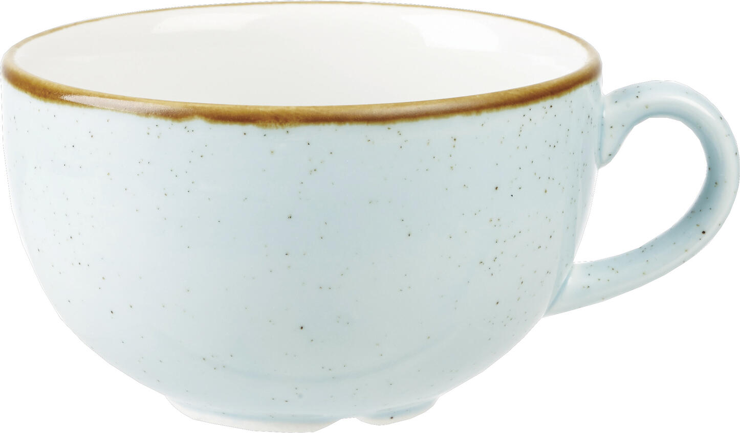 Churchill Churchill China (UK) ltd. Cappuccino cup Stonecast Duck Egg Cappuccino Tasse Stonecast Duck Egg Cappuccino cup Stonecast Duck Egg; 460 ml, 11x7 cm (ØxH); light-blue/brown; round; 6 piece / pack Cappuccino Tasse Stonecast Duck Egg; 460 ml, 11x7 cm (ØxH); hellblau/braun; rund; 6 Stück / Pack Rustic charm with an astounding effect — hand-decorated and individually inspired by the changing of the seasons, add warmth and rustic style to your table with this versatile hand-painted design, available in 15 stunning colors. Die Cappuccino Tasse für die Gastronomie Stonecast „Duck Egg“ von Churchill verbindet barista-taugliche Funktionalität mit markantem Design. Als hochwertige Stonecast Duck Egg Cappuccino Tasse sorgt sie für eine stilvolle Präsentation von Kaffeespezialitäten im Restaurant, Café oder Hotel. Die robuste Verarbeitung macht diese Cappuccino Tasse für den professionellen Einsatz besonders langlebig und ideal für den intensiven Servicealltag.