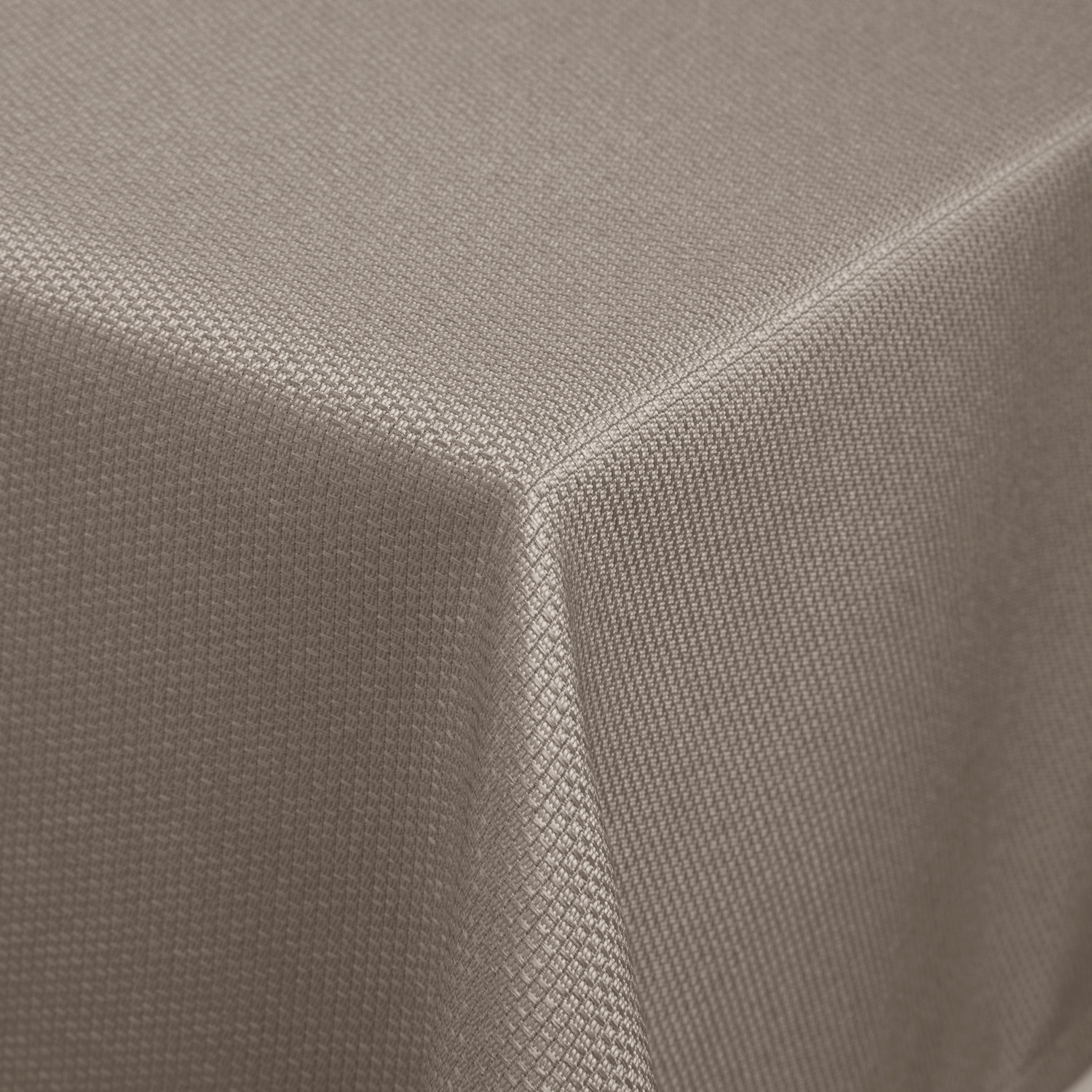 ERWIN M. LUSINI Ambita Jacquard Tablecloth, 100x100 cm, 100% Polyester, Stain Resistant, Easy-Care, Taupe, Square, High-Quality Envelope Hem