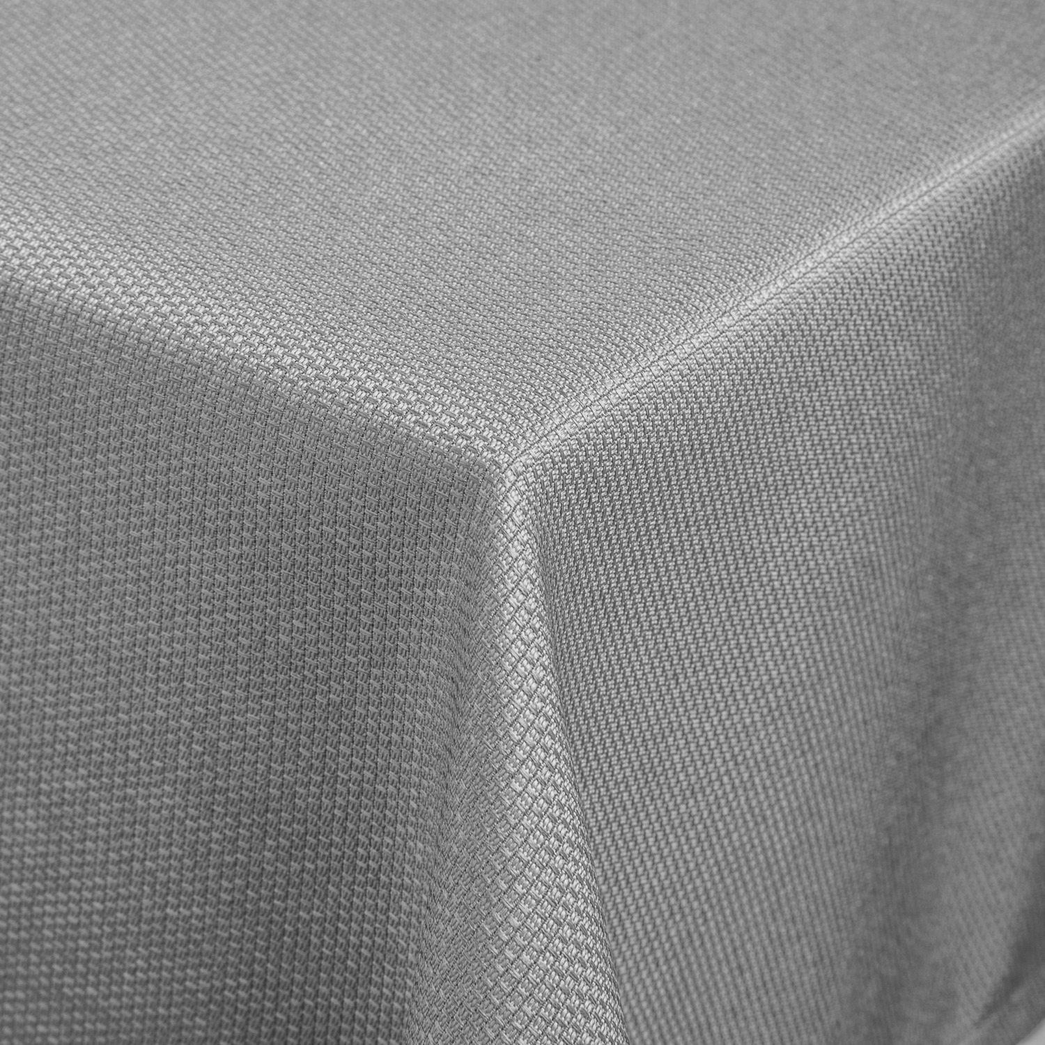 Erwin M. Lusini Ambita Jacquard Tablecloth, 100% Polyester, 80x80 cm Square, Light-grey, Stain Resistant, Hard-wearing Easy-care Fabric