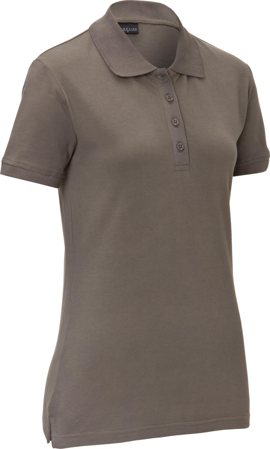 JOBELINE LUSINI Solutions GmbH Women's polo shirt Cato short sleeve Damen Poloshirt Cato Kurzarm Women's polo shirt Cato short sleeve; Size 2XL; taupe Damen Poloshirt Cato Kurzarm; Kleidergröße 2XL; taupe 95 % cotton, 5 % elastane. 40°C wash. Classic short-sleeved polo piqué shirt for women in easy-care, crease-resistant cotton-elastane fabric. Flat knit cuffs on the sleeves and collar, as well as a four-button placket. With short side slits. Also available with three-quarter length sleeves. Slightly tailored cut. Back length: 66 cm for size S. 95 % Baumwolle, 5 % Elasthan. 40°-Wäsche. Klassisches kurzärmliges Polo-Piqué-Shirt für Damen in pflegeleichter, knitterfreier Baumwoll-Elasthan-Qualität. Flachstrickbündchen an Ärmel und Kragen, sowie Vierknopfleiste. Mit kurzen seitlichen Schlitzen. Auch mit Dreiviertelarmlänge erhältlich. Leicht tailliert geschnitten. Rückenlänge: 66 cm bei Gr. S