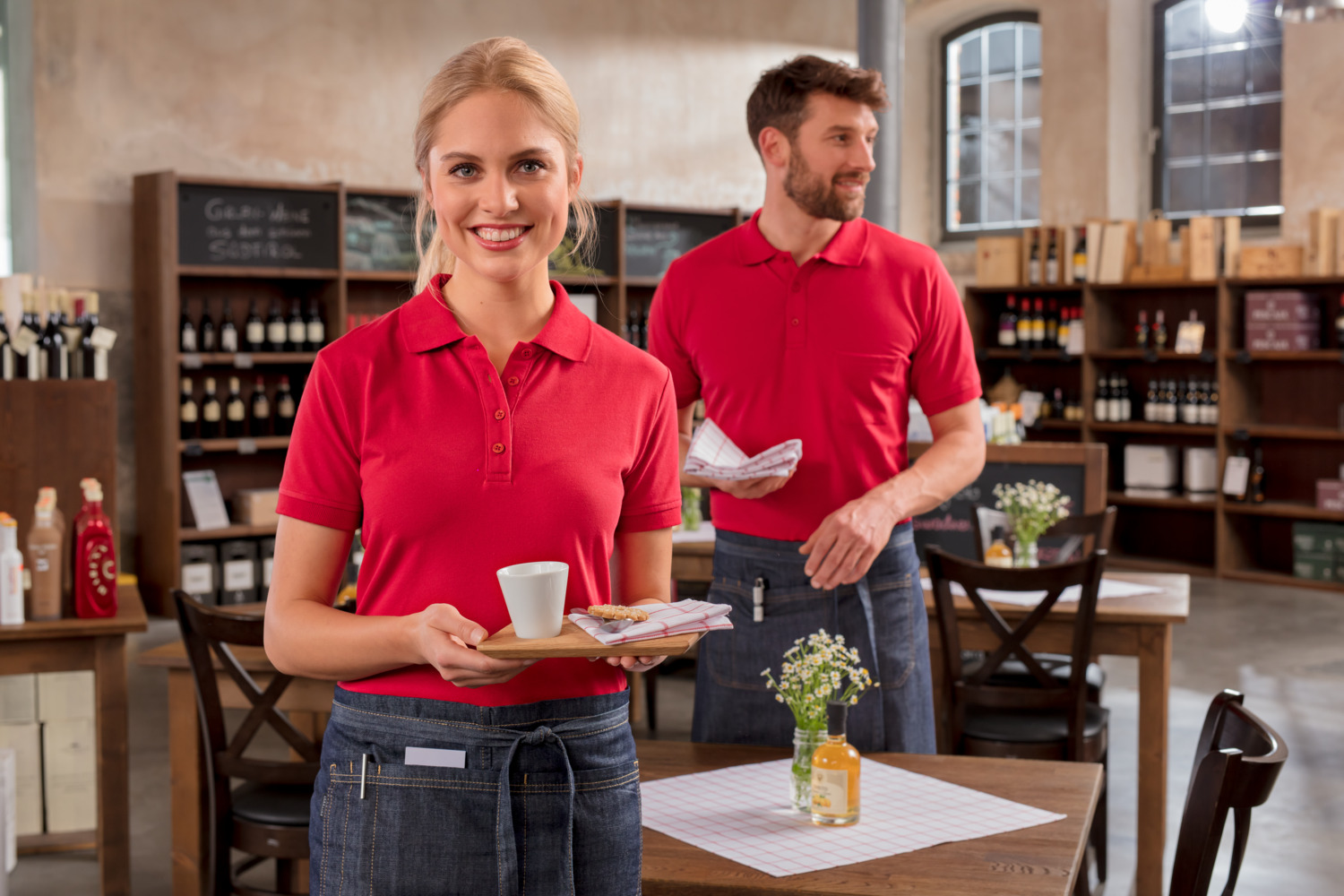 JOBELINE Cato Women's Short Sleeve Polo Shirt, Piqué Cotton Elastane Fabric, Easy-care Crease-resistant, Tailored Fit, OEKO-TEX Standard 100