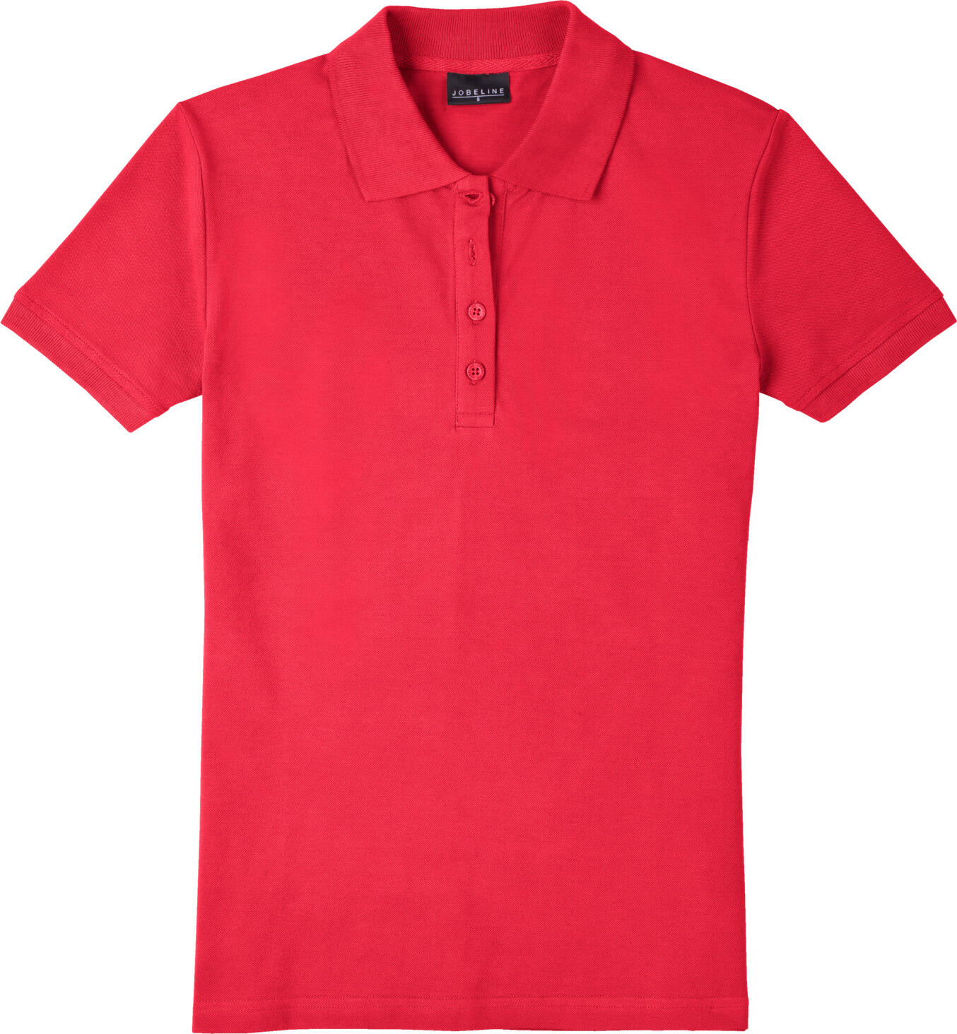 JOBELINE Cato Women's Short Sleeve Polo Shirt, Piqué Cotton Elastane Fabric, Easy-care Crease-resistant, Tailored Fit, OEKO-TEX Standard 100