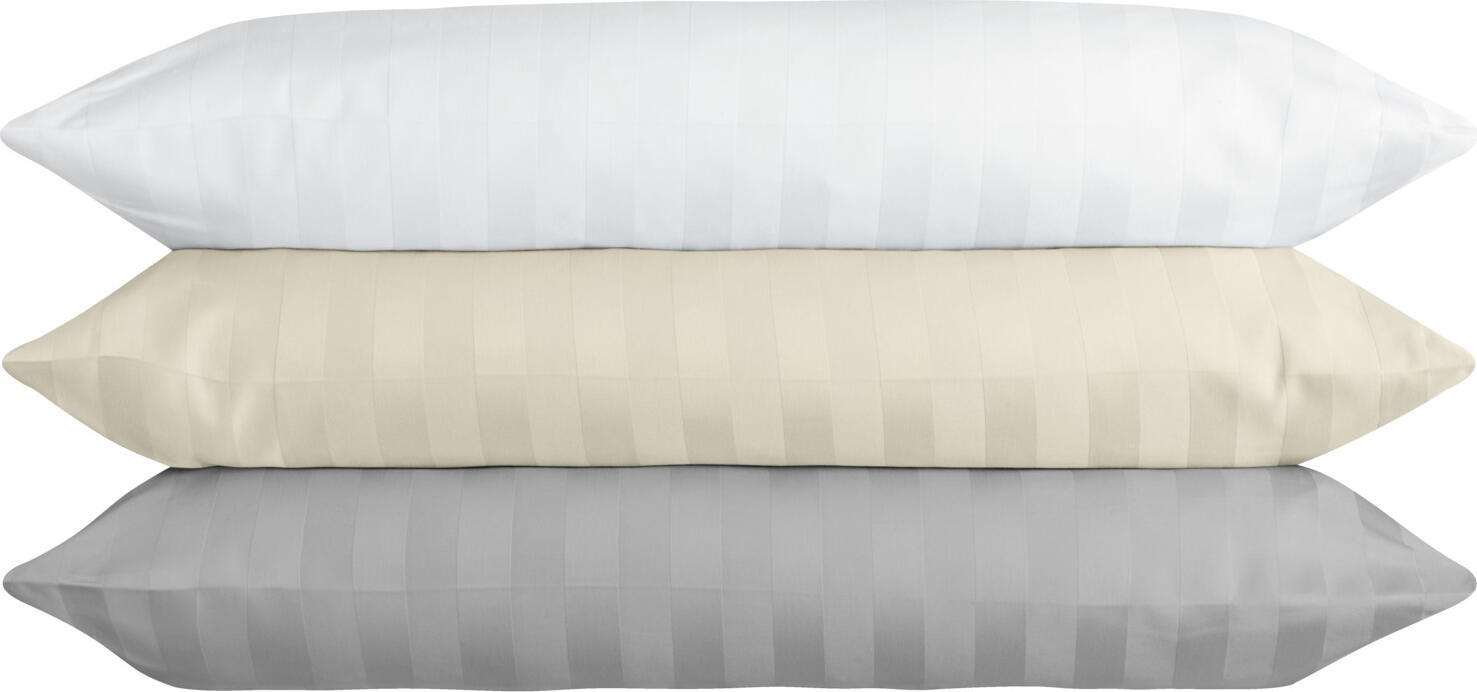 ERWIN M. LUSINI Meran Bed Linen Fabric, 100% Mercerized Combed Cotton Damask, 280 cm Width, Ribbon Stripes, Washable at 95°C, Hotel Quality Yardware