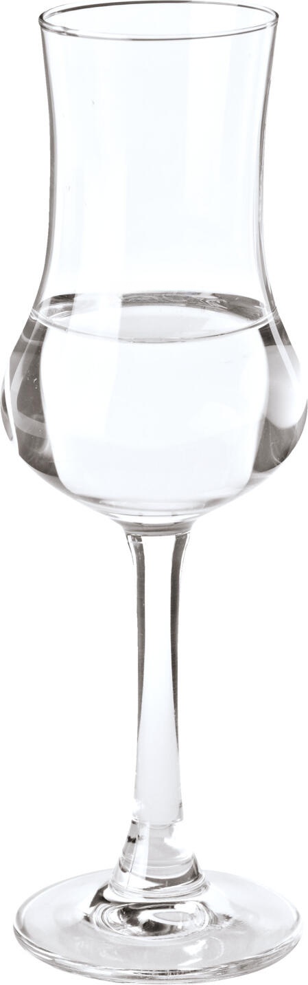 royal leerdam Koninklijke Nederlandsche Glasfabriek B.V. (Leerdam Crisal Glass) Grappa glass Caldera without filling line Grappaglas Caldera ohne Eichstrich Grappa glass Caldera without filling line; 90 ml, 5.1x16 cm (ØxH); transparent; 6 piece / pack Grappaglas Caldera ohne Eichstrich; 90 ml, 5.1x16 cm (ØxH); transparent; 6 Stück / Pack Classic grappa glass. Suitable for dishwasher. Klassisches Grappaglas. Spülmaschinengeeignet.