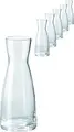 Carafa din Sticla Bormioli Rocco Ypsilon, 0.56 L, Design Rotund in Forma de Clepsidra, Transparenta, Inaltime 20.5 cm, Diametru 8.3 cm, Compatibila cu Masina de Spalat Vase