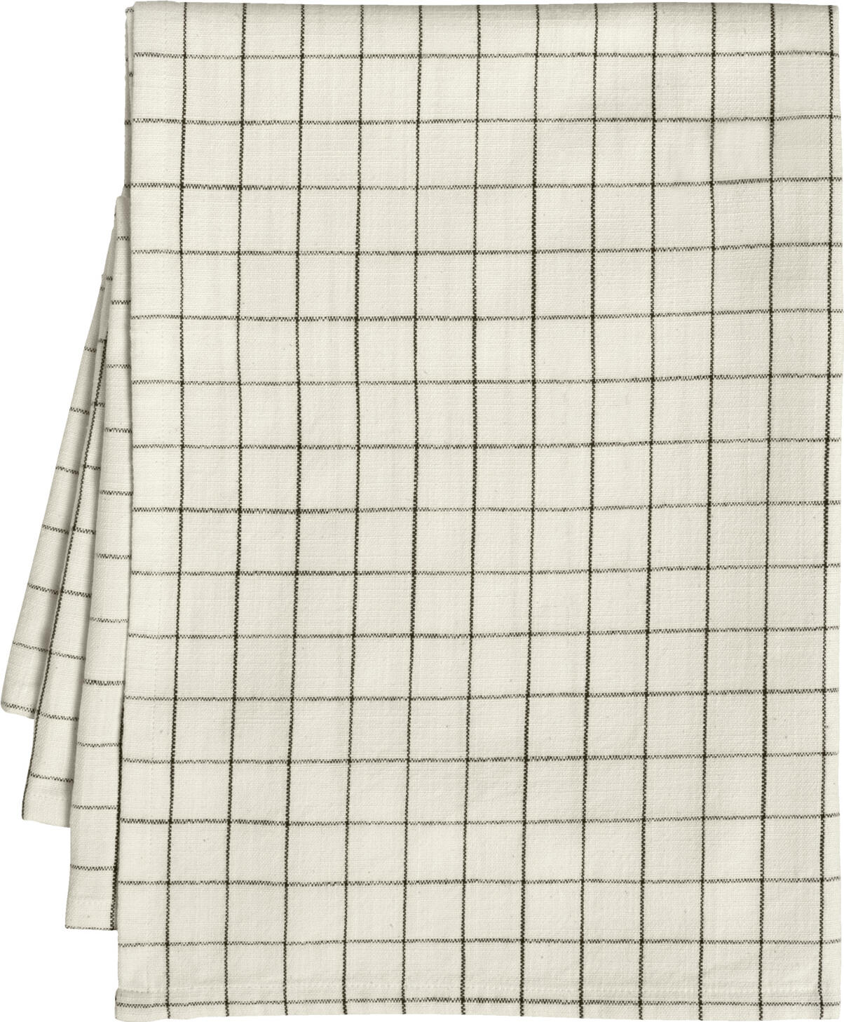 ERWIN M. LUSINI Skan Tablecloth Fabric by the Metre, 100% Cotton, 160 cm Width, Small Check Pattern, Linen Look, OEKO-TEX Standard 100