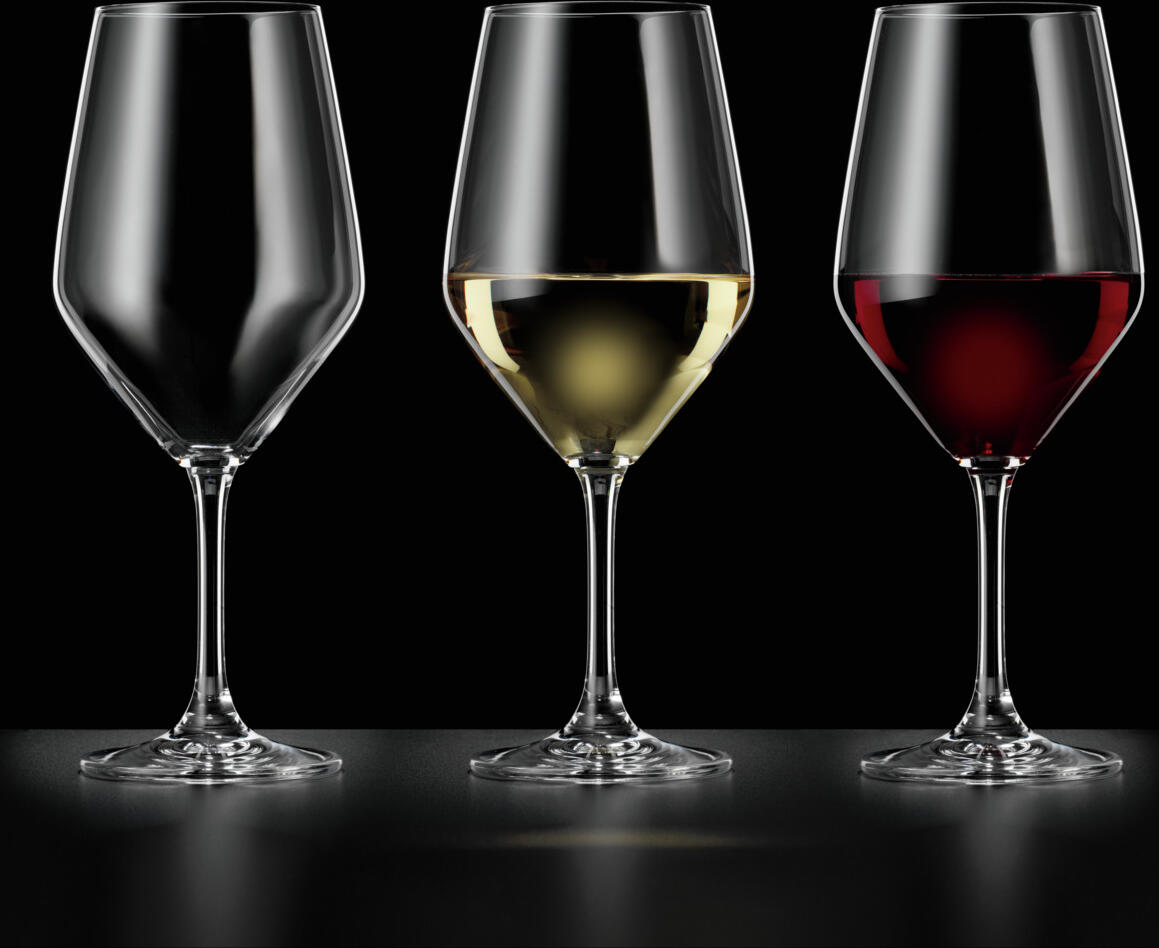 Pahar de vin universal Spiegelau Festino, 472ml, Sticla Transparenta, Marcaje de Umplere Calibrate 0.1l si 0.2l, Rezistent la Spalat Industrial