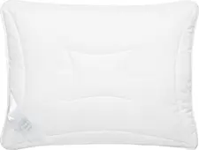 ERWIN M. LUSINI Solutions GmbH Pillow Yukon fibre Kissen Yukon Faser Pillow Yukon fibre; 70x90 cm (WxL); white Kissen Yukon Faser; 70x90 cm (BxL); weiß ##Pillow Yukon - dreamlike comfort for a balanced sleeping climate The Yukon pillow combines a filling of 100% super-siliconised hollow polyester fibre with an elegantly shiny cotton satin cover. The breathable, temperature-regulating filling ensures a pleasantly dry sleeping climate all year round. Silicone-coated fibres prevent clumping, maintain the fluffiness and make the pillow particularly easy to care for. The pillow fulfils the cigarette glow test in accordance with EN ISO 12952-1 and therefore offers tested safety. The filling quantity can be individually adjusted using the zip. * Filling: 100% polyester (supersiliconised hollow fibre) * Cover: 100% shiny white cotton satin * Breathable and temperature-regulating filling for a balanced sleeping climate * Suitable for year-round use * Silicone-coated fibres for high bulkiness and protection against clumping * Durable thanks to processing with double seams * Passed the cigarette annealing test in accordance with EN ISO 12952-1 Care instructions: When chlorine is used, the silicone coating of the fibres dissolves, which leads to clumping and impairs the shape and support of the pillow. ##Kissen Yukon – traumhafter Komfort für ausgeglichenes Schlafklima Das Kissen Yukon kombiniert eine Füllung aus 100 % supersilikonisierter Polyester-Hohlfaser mit einem elegant glänzenden Baumwollsatin-Bezug. Die atmungsaktive, temperaturausgleichende Füllung sorgt ganzjährig für ein angenehm trockenes Schlafklima. Silikonummantelte Fasern verhindern Verklumpungen, erhalten die Bauschkraft und machen das Kissen besonders pflegeleicht. Das Kissen erfüllt den Zigarettenglühtest nach EN ISO 12952-1 und bietet damit geprüfte Sicherheit. Über den Reißverschluss lässt sich die Füllmenge individuell anpassen. * Füllung: 100 % Polyester (supersilikonisierte Hohlfaser) * Bezug: 100 % weiß glänzender Baumwollsatin * Atmungsaktive und temperaturausgleichende Füllung für ein ausgewogenes Schlafklima * Für den ganzjährigen Gebrauch geeignet * Silikonummantelte Fasern für hohe Bauschkraft und Schutz vor Verklumpungen * langlebig durch Verarbeitung mit Doppelnähten * Zigarettenglühtest nach EN ISO 12952-1 bestanden Pflegehinweis: Bei der Verwendung von Chlor löst sich die Silikonummantelung der Fasern, was zu Verklumpungen führt und die Form sowie Stützkraft des Kissens beeinträchtigt.