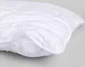 Erwin M. Yukon Fibre Pillow, 65 x 100 cm, Rectangular, White, 100% Super-Siliconised Hollow Polyester Fibre Filling, Cotton Satin Cover, Adjustable Filling, OEKO-TEX Standard 100