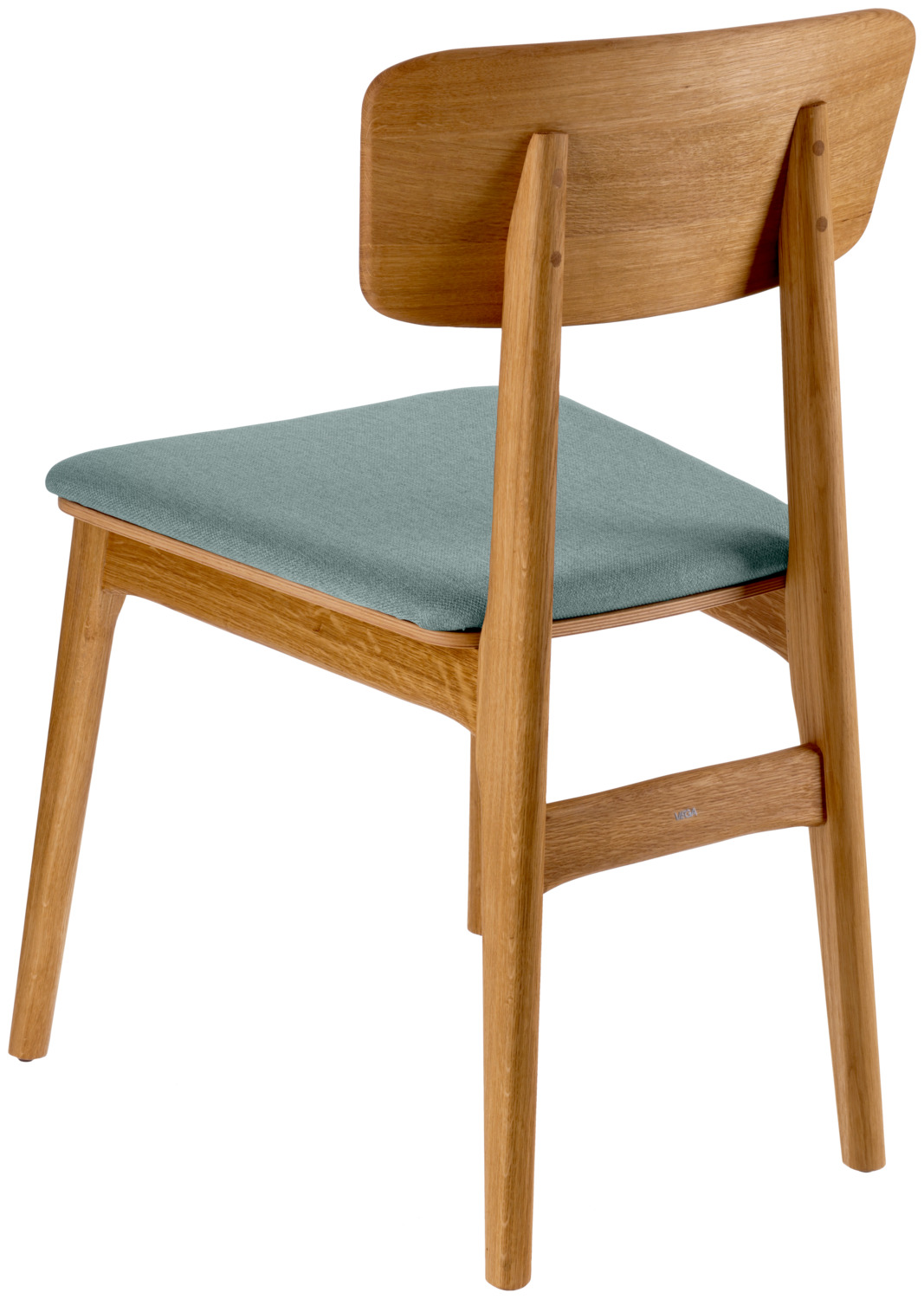VEGA Yorin Scandinavian Chair, Oak Wood Frame, Fabric Seat, Replaceable Cushion, FSC Certified, for Catering and Hotel, 47x55x82 cm