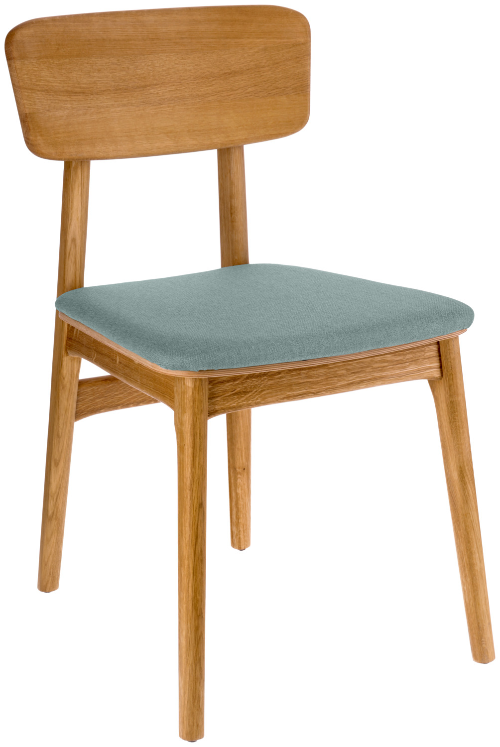 VEGA LUSINI Solutions GmbH Chair Yorin fabric Stuhl Yorin Stoff Chair Yorin fabric; 47x55x82 cm (WxDxH); seat light-blue, base brown; 2 piece / pack Stuhl Yorin Stoff; 47x55x82 cm (BxTxH); Sitz hellblau, Gestell braun; 2 Stück / Pack High-quality oak chair with seat cushion and a visible filigree wooden top in Scandinavian design. The slightly bevelled backrest matches the seat perfectly. A particular advantage of the Yorin wooden chair is that the seat cushion can be easily replaced if necessary. This means that your chairs will always look neat and inviting, even under heavy use in the catering and hotel industry - without the need for time-consuming cleaning or expensive new purchases. Ideal for anyone who values hygiene, flexibility and a permanently clean ambience. Only suitable for indoor use. Supplied assembled. Hochwertiger Eichenholzstuhl mit Sitzpolster und einer sichtbaren filigranen Holzplatte im skandinavischen Design. Die leicht abgeschrägte Rückenlehne passt sich optisch perfekt zur Sitzfläche an. Ein besonderer Vorteil des Holzstuhls Yorin: Das Sitzpolster lässt sich bei Bedarf ganz einfach austauschen. So bleiben Ihre Stühle auch bei hoher Beanspruchung in Gastronomie und Hotellerie stets gepflegt und einladend – ganz ohne aufwändige Reinigung oder teure Neuanschaffung. Ideal für alle, die Wert auf Hygiene, Flexibilität und ein dauerhaft gepflegtes Ambiente legen. Nur für den Innenbereich geeignet. Lieferung erfolgt montiert. Der Holzstuhl ist FSC™-zertifiziert. LUSINI ist davon überzeugt, dass Wälder für unsere Zukunft unverzichtbar sind. Deshalb setzen wir uns für FSC™-zertifizierte Produkte ein (FSC™ N003150). So können wir Ihnen helfen, bessere Kaufentscheidungen zum Wohle unserer Wälder zu treffen. www.fsc.org