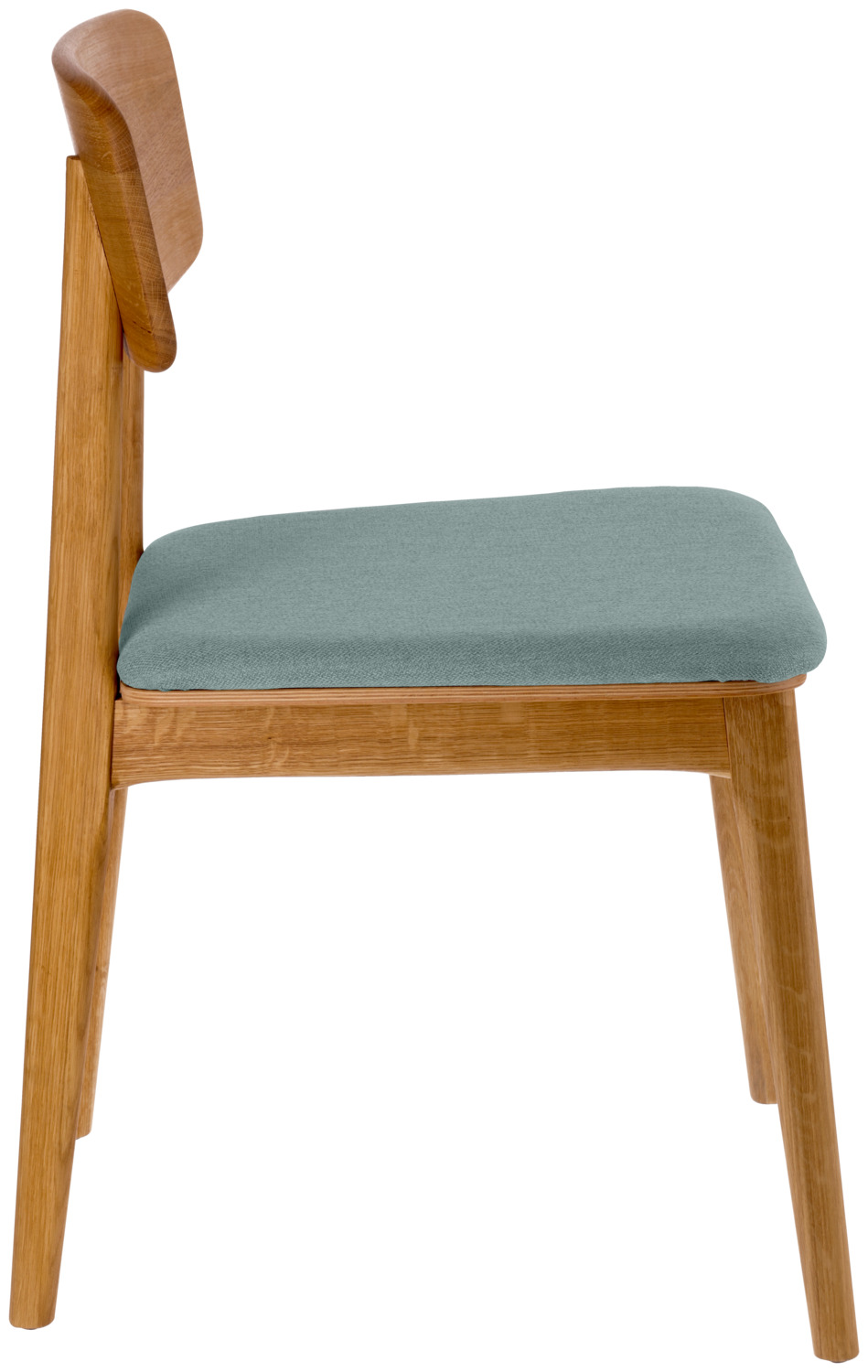 VEGA Yorin Scandinavian Chair, Oak Wood Frame, Fabric Seat, Replaceable Cushion, FSC Certified, for Catering and Hotel, 47x55x82 cm