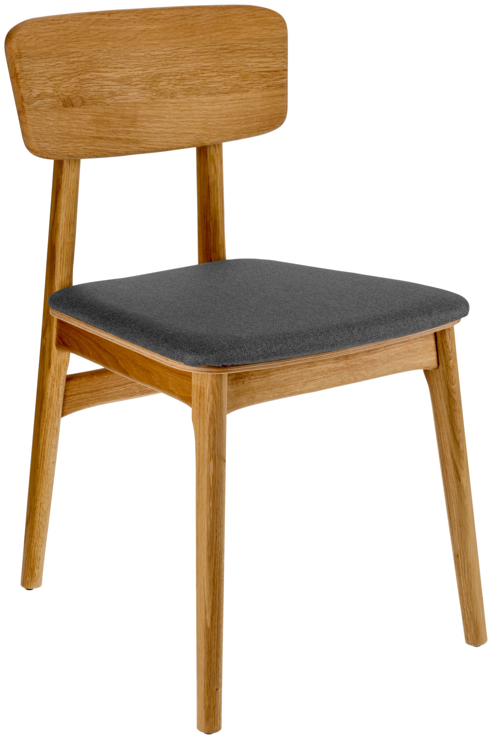 VEGA LUSINI Solutions GmbH Chair Yorin fabric Stuhl Yorin Stoff Chair Yorin fabric; 47x55x82 cm (WxDxH); seat anthracite, base brown; 2 piece / pack Stuhl Yorin Stoff; 47x55x82 cm (BxTxH); Sitz anthrazit, Gestell braun; 2 Stück / Pack High-quality oak chair with seat cushion and a visible filigree wooden top in Scandinavian design. The slightly bevelled backrest matches the seat perfectly. A particular advantage of the Yorin wooden chair is that the seat cushion can be easily replaced if necessary. This means that your chairs will always look neat and inviting, even under heavy use in the catering and hotel industry - without the need for time-consuming cleaning or expensive new purchases. Ideal for anyone who values hygiene, flexibility and a permanently clean ambience. Only suitable for indoor use. Supplied assembled. Hochwertiger Eichenholzstuhl mit Sitzpolster und einer sichtbaren filigranen Holzplatte im skandinavischen Design. Die leicht abgeschrägte Rückenlehne passt sich optisch perfekt zur Sitzfläche an. Ein besonderer Vorteil des Holzstuhls Yorin: Das Sitzpolster lässt sich bei Bedarf ganz einfach austauschen. So bleiben Ihre Stühle auch bei hoher Beanspruchung in Gastronomie und Hotellerie stets gepflegt und einladend – ganz ohne aufwändige Reinigung oder teure Neuanschaffung. Ideal für alle, die Wert auf Hygiene, Flexibilität und ein dauerhaft gepflegtes Ambiente legen. Nur für den Innenbereich geeignet. Lieferung erfolgt montiert. Der Holzstuhl ist FSC™-zertifiziert. LUSINI ist davon überzeugt, dass Wälder für unsere Zukunft unverzichtbar sind. Deshalb setzen wir uns für FSC™-zertifizierte Produkte ein (FSC™ N003150). So können wir Ihnen helfen, bessere Kaufentscheidungen zum Wohle unserer Wälder zu treffen. www.fsc.org