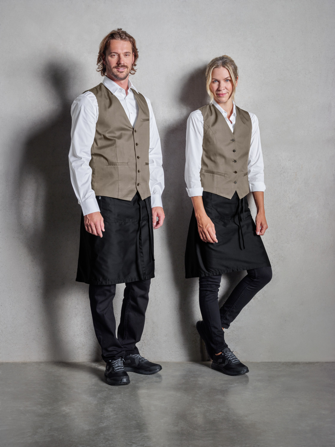 Jobeline Bistro Women's Vest, 65% Polyester 35% Cotton, Adjustable Back Strap, 5-Button Placket, Piped Pockets, OEKO-TEX Standard 100, Fully Lined