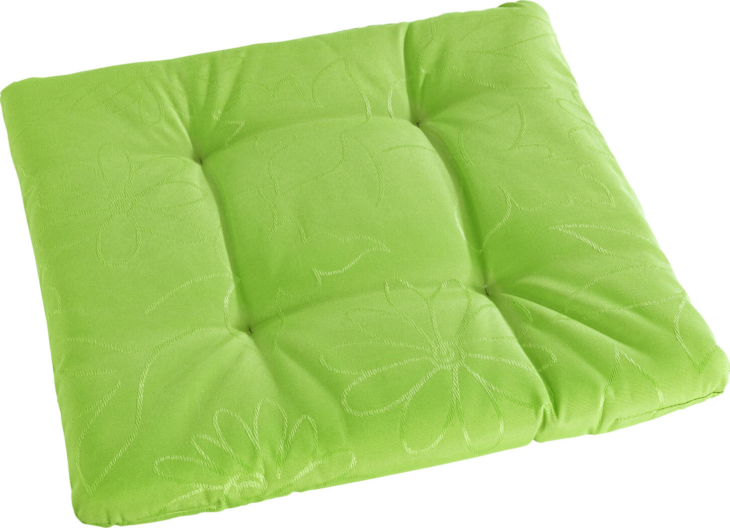 ERWIN M. LUSINI Solutions GmbH Seat cushion Floralie Sitzkissen Floralie Seat cushion Floralie; 40x40x4 cm (WxLxH); lemon; square Sitzkissen Floralie; 40x40x4 cm (BxLxH); lemon; quadratisch 55% polyester, 45% cotton. Seat cushion with jacquard floral design. With nano coating and sealing by acrylate coating on the back, very resistant to stains and can be wiped with a damp cloth. Good lightfastness and therefore also suitable for outdoor use. 55 % Polyester, 45 % Baumwolle. Sitzkissen mit Jacquard-Blumendesign. Mit Nanobeschichtung und Versiegelung durch Acrylatbeschichtung auf der Rückseite, sehr fleckenunempfindlich und feucht abwischbar. Gute Lichtechtheit und somit auch für den geschützten Außenbereich geeignet.