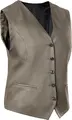 JOBELINE LUSINI Solutions GmbH Women's vest Bistro Damen Weste Bistro Women's vest Bistro; Size 42; taupe Damen Weste Bistro; Kleidergröße 42; taupe 65 % polyester, 35 % cotton. 60°C wash. Classic service waistcoat for ladies with adjustable back strap to adjust the width at the waist, 5-button placket and two piped pockets. Comfortable cut and fully lined. Particularly hard-wearing and easy-care blended fabric. Back length: 56 cm for size 36. 65 % Polyester, 35 % Baumwolle. 60°-Wäsche. Klassische Serviceweste für die Dame mit verstellbarem Rückenriegel zur Weitenregulierung in der Taille, mit 5-Knopfleiste und zwei paspelierten Taschen. Komfortabel geschnitten und komplett gefüttert. Besonders strapazierfähiges und pflegeleichtes Mischgewebe. Rückenlänge: 56 cm in Gr 36