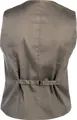 Jobeline Bistro Men's Service Waistcoat Vest, Polyester Cotton Blend, 5-Button Placket, Adjustable Back Strap, OEKO-TEX Standard 100, Taupe
