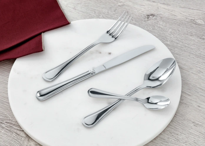 Pulsiva San Martino II Tablespoon, 19.5 cm, 18/0 Chrome Stainless Steel, Mirror Polished, Nickel-Free, Dishwasher Safe, Professional Gastronomy Grade