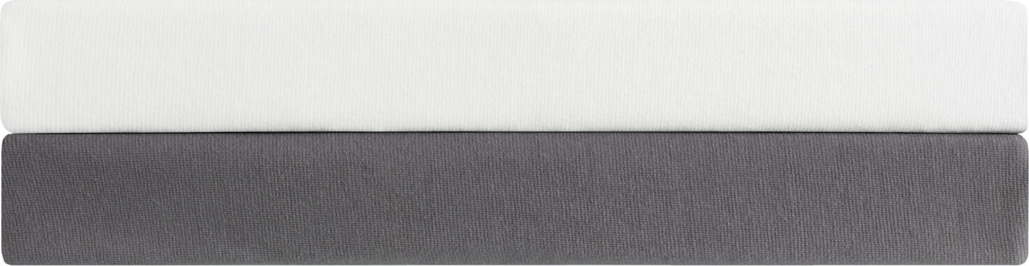 ERWIN M. LUSINI Fitted Sheet Elastic Jersey, 96% Cotton 4% Spandex, 90-100 x 200-220 cm, 25 cm Pocket Depth, OEKO-TEX Standard 100