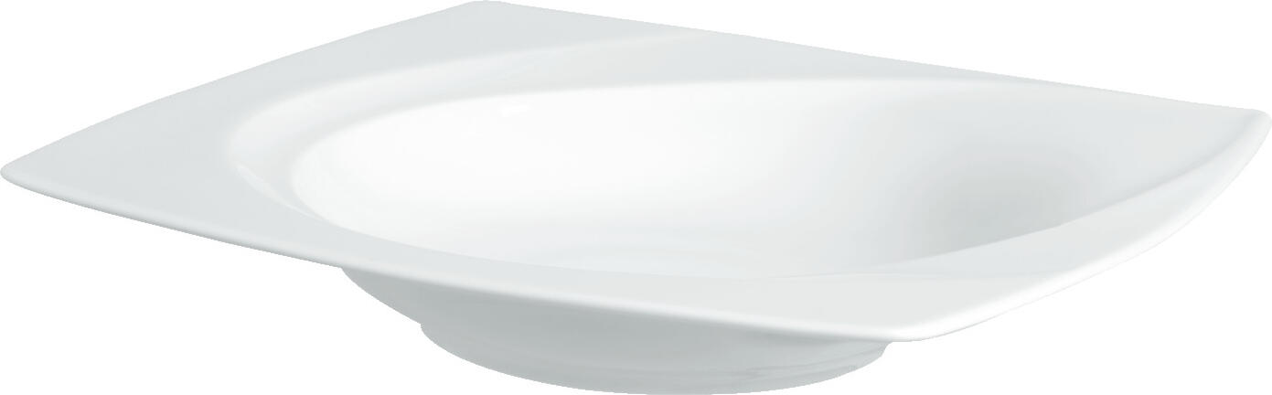 VEGA LUSINI Solutions GmbH Plate Vilano deep Teller Vilano tief Plate Vilano deep; 400 ml, 23x23x4 cm (LxWxH); white; square; 6 piece / pack Teller Vilano tief; 400 ml, 23x23x4 cm (LxBxH); weiß; quadratisch; 6 Stück / Pack White plate made of porcelain. In square shape with round inner surface. Classically elegant. Dishwasher safe and microwaveable. Weißer Teller aus Porzellan. In eckiger Form mit runder Innenfläche. Klassisch-elegant. Spülmaschinenfest und mikrowellengeeignet.