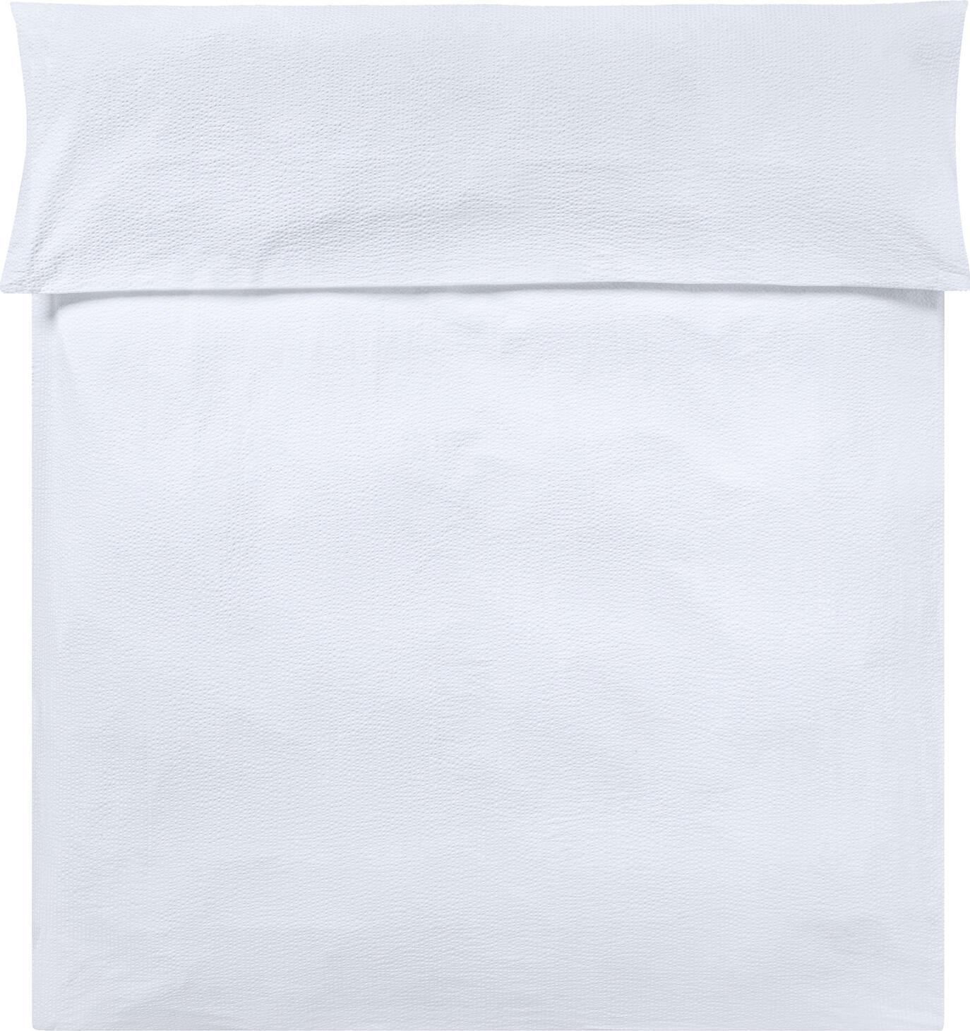 ERWIN M. LUSINI Solutions GmbH Duvet cover Avellino Bettbezug Avellino Duvet cover Avellino; 135x200 cm (WxL); white Bettbezug Avellino; 135x200 cm (BxL); weiß ##Avellino duvet cover - Woven seersucker for pleasant sleeping comfort The Avellino duvet cover offers maximum comfort for hotels and holiday flats. Made from 100% cotton in a high-quality, woven seersucker weave, it impresses with its elegant look, durability and particularly soft feel. The natural fabric is non-iron, breathable and temperature-regulating - perfect for a restful night's sleep. With 140 threads per inch, the set retains its shape and colour even after several washes thanks to yarn dyeing. The practical hotel fastener ensures easy handling. * Lightweight seersucker fabric made from 100% cotton * Weight approx. 115 g/m² - pleasantly light and breathable * Thread density (thread count): 140 threads per inch * Skin-friendly and temperature-regulating * Easy-care, no ironing necessary * With hotel fastening for easy handling * For comfortable sleep in a cosy atmosphere Info: The product develops its seersucker effect after three washes, as the fibres contract during the first wash (shrinkage). ##Bettbezug Avellino – Gewebter Seersucker für angenehmen Schlafkomfort Der Bettbezug Avellino bietet höchsten Komfort für Hotels und Ferien-Apartments. Gefertigt aus 100 % Baumwolle in hochwertiger, gewebter Seersucker-Webart, überzeugt er durch seine elegante Optik, Langlebigkeit und den besonders weichen Griff. Das natürliche Gewebe ist bügelfrei, atmungsaktiv und temperaturausgleichend – perfekt für einen erholsamen Schlaf. Mit 140 Fäden pro Inch bleibt das Set auch nach mehreren Waschgängen formstabil und farbintensiv dank Garnfärbung. Der praktische Hotelverschluss sorgt für eine einfache Handhabung. * Leichtes Seersucker-Gewebe aus 100 % Baumwolle * Gewicht ca. 115 g/m² – angenehm leicht und atmungsaktiv * Fadendichte (Thread Count): 140 Fäden je Inch * Hautsympathisch und temperaturausgleichend * Pflegeleicht, kein Bügeln notwendig * Mit Hotelverschluss für eine einfache Handhabung * Für komfortablen Schlaf in gemütlicher Atmosphäre Info: Das Produkt entfaltet seinen Seersucker-Effekt nach drei Waschgängen, da sich die Fasern beim ersten Waschen noch zusammenziehen (Einsprung).