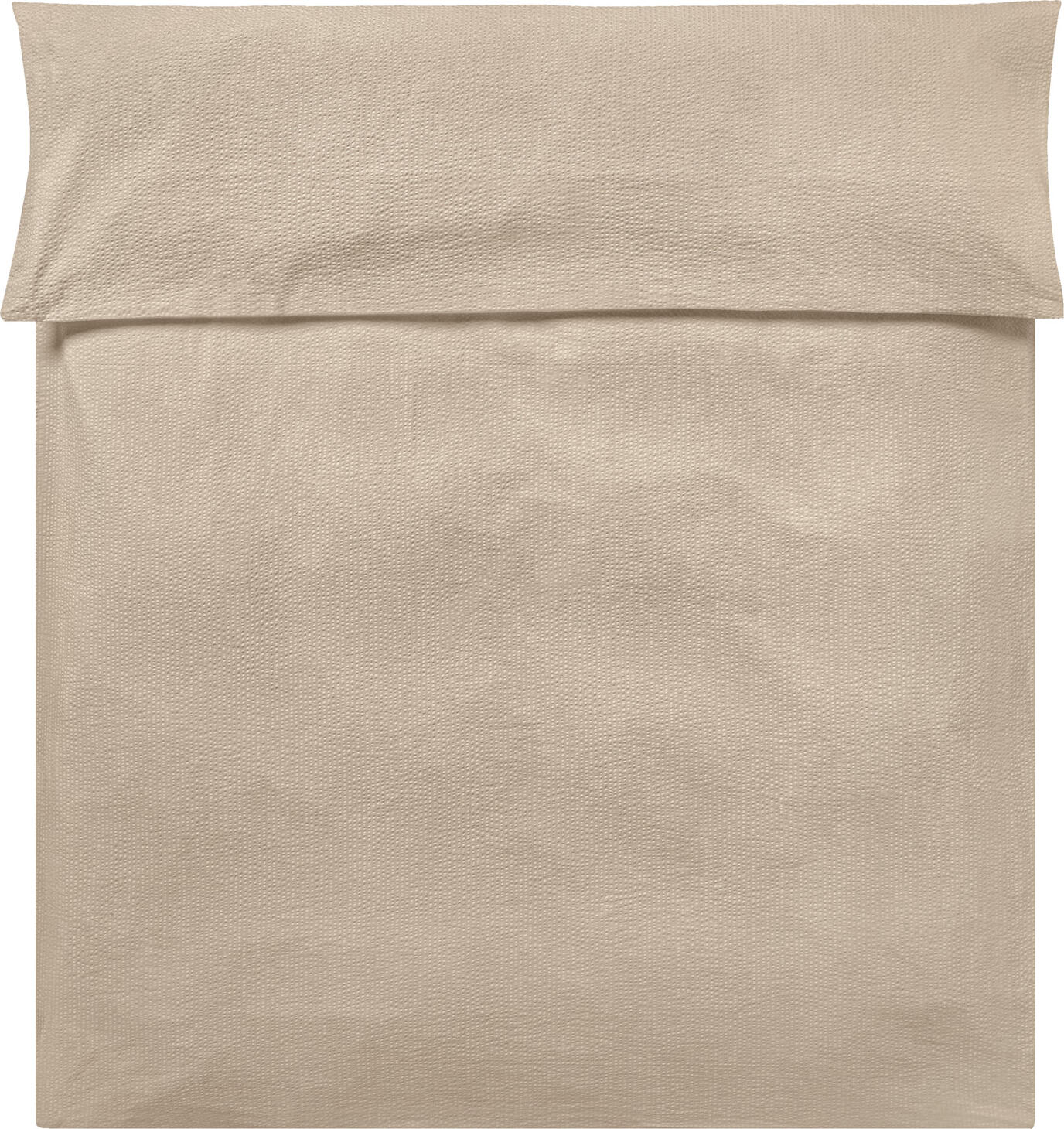 ERWIN M. LUSINI Solutions GmbH Duvet cover Avellino Bettbezug Avellino Duvet cover Avellino; 160x210 cm (WxL); beige Bettbezug Avellino; 160x210 cm (BxL); beige ##Avellino duvet cover - Woven seersucker for pleasant sleeping comfort The Avellino duvet cover offers maximum comfort for hotels and holiday flats. Made from 100% cotton in a high-quality, woven seersucker weave, it impresses with its elegant look, durability and particularly soft feel. The natural fabric is non-iron, breathable and temperature-regulating - perfect for a restful night's sleep. With 140 threads per inch, the set retains its shape and colour even after several washes thanks to yarn dyeing. The practical hotel fastener ensures easy handling. * Lightweight seersucker fabric made from 100% cotton * Weight approx. 115 g/m² - pleasantly light and breathable * Thread density (thread count): 140 threads per inch * Skin-friendly and temperature-regulating * Easy-care, no ironing necessary * With hotel fastening for easy handling * For comfortable sleep in a cosy atmosphere Info: The product develops its seersucker effect after three washes, as the fibres contract during the first wash (shrinkage). ##Bettbezug Avellino – Gewebter Seersucker für angenehmen Schlafkomfort Der Bettbezug Avellino bietet höchsten Komfort für Hotels und Ferien-Apartments. Gefertigt aus 100 % Baumwolle in hochwertiger, gewebter Seersucker-Webart, überzeugt er durch seine elegante Optik, Langlebigkeit und den besonders weichen Griff. Das natürliche Gewebe ist bügelfrei, atmungsaktiv und temperaturausgleichend – perfekt für einen erholsamen Schlaf. Mit 140 Fäden pro Inch bleibt das Set auch nach mehreren Waschgängen formstabil und farbintensiv dank Garnfärbung. Der praktische Hotelverschluss sorgt für eine einfache Handhabung. * Leichtes Seersucker-Gewebe aus 100 % Baumwolle * Gewicht ca. 115 g/m² – angenehm leicht und atmungsaktiv * Fadendichte (Thread Count): 140 Fäden je Inch * Hautsympathisch und temperaturausgleichend * Pflegeleicht, kein Bügeln notwendig * Mit Hotelverschluss für eine einfache Handhabung * Für komfortablen Schlaf in gemütlicher Atmosphäre Info: Das Produkt entfaltet seinen Seersucker-Effekt nach drei Waschgängen, da sich die Fasern beim ersten Waschen noch zusammenziehen (Einsprung).