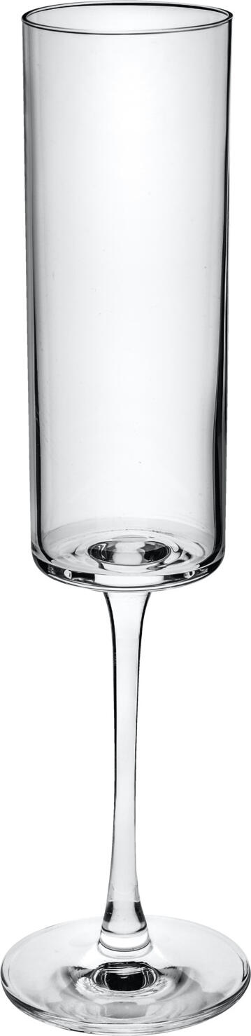 VEGA LUSINI Solutions GmbH Champagne glass Lya without filling line Sektglas Lya ohne Eichstrich Champagne glass Lya without filling line; 170 ml, 6x6x23 cm (ØxØxH); transparent; 6 piece / pack Sektglas Lya ohne Eichstrich; 170 ml, 6x6x23 cm (ØxØxH); transparent; 6 Stück / Pack Sparkling wine glass made of crystal glass in cylindrical shape. Dishwasher safe. Sektglas aus Kristallglas in zylindrischer Form. Spülmaschinenfest.