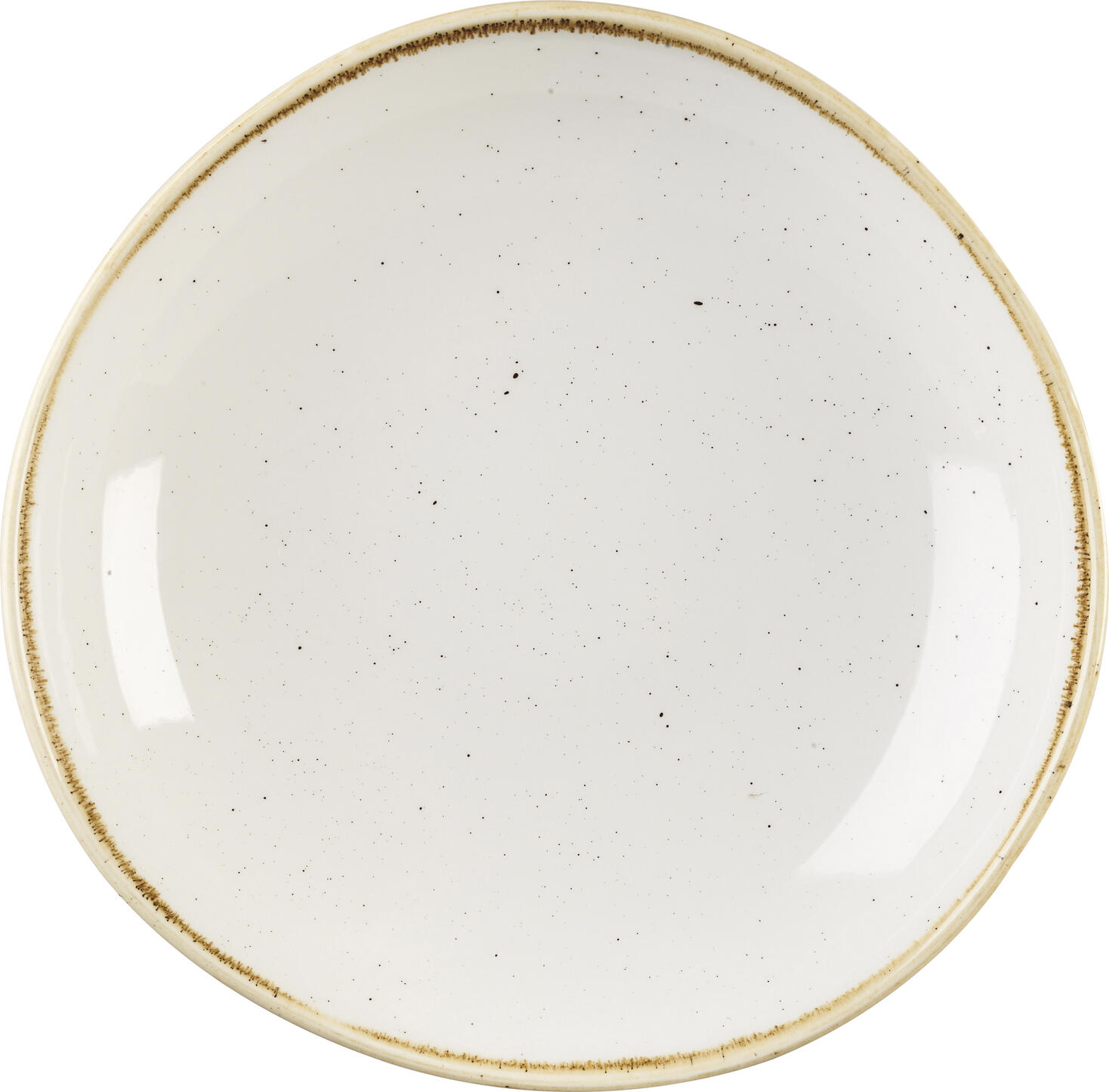 Farfurie Adanca Churchill Stonecast Barley White Organic 25.3 cm 1100 ml Profesionala Stil Rustic Decorata Manual cu Glazura