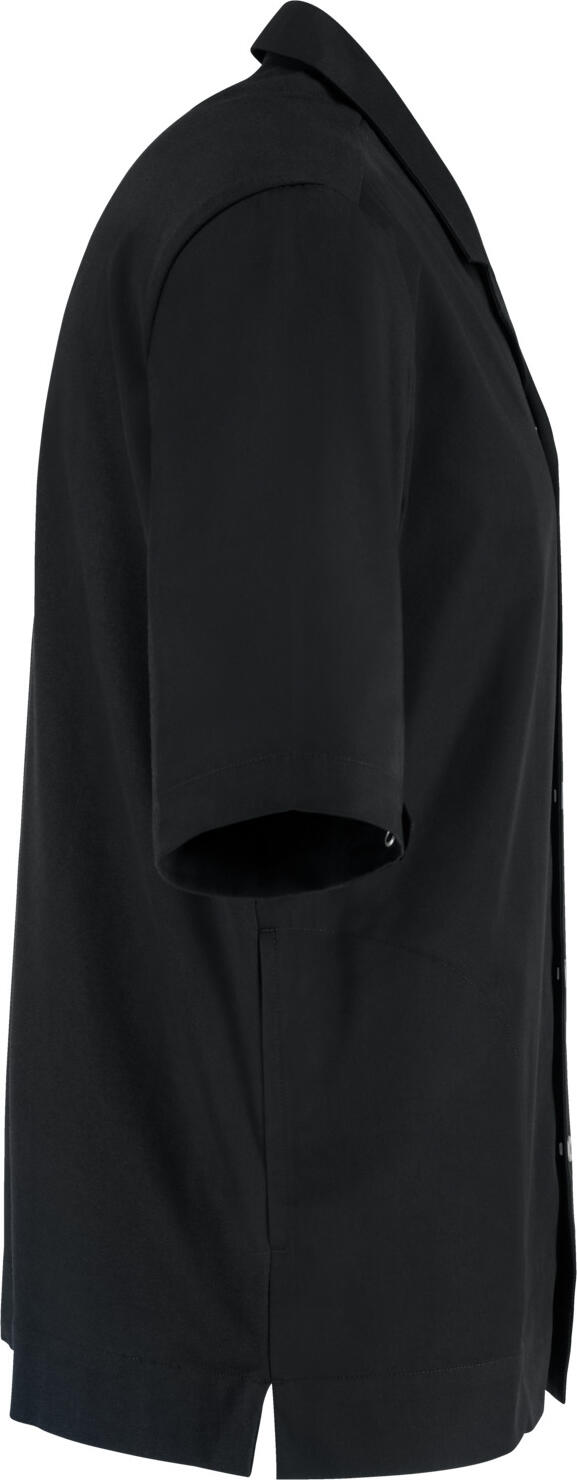 Jobeline Joel Men's Short-Sleeved Chef's Jacket, Polyester-Cotton Blend with Breathable Piqué Back, Snap Button Closure, OEKO-TEX Certified