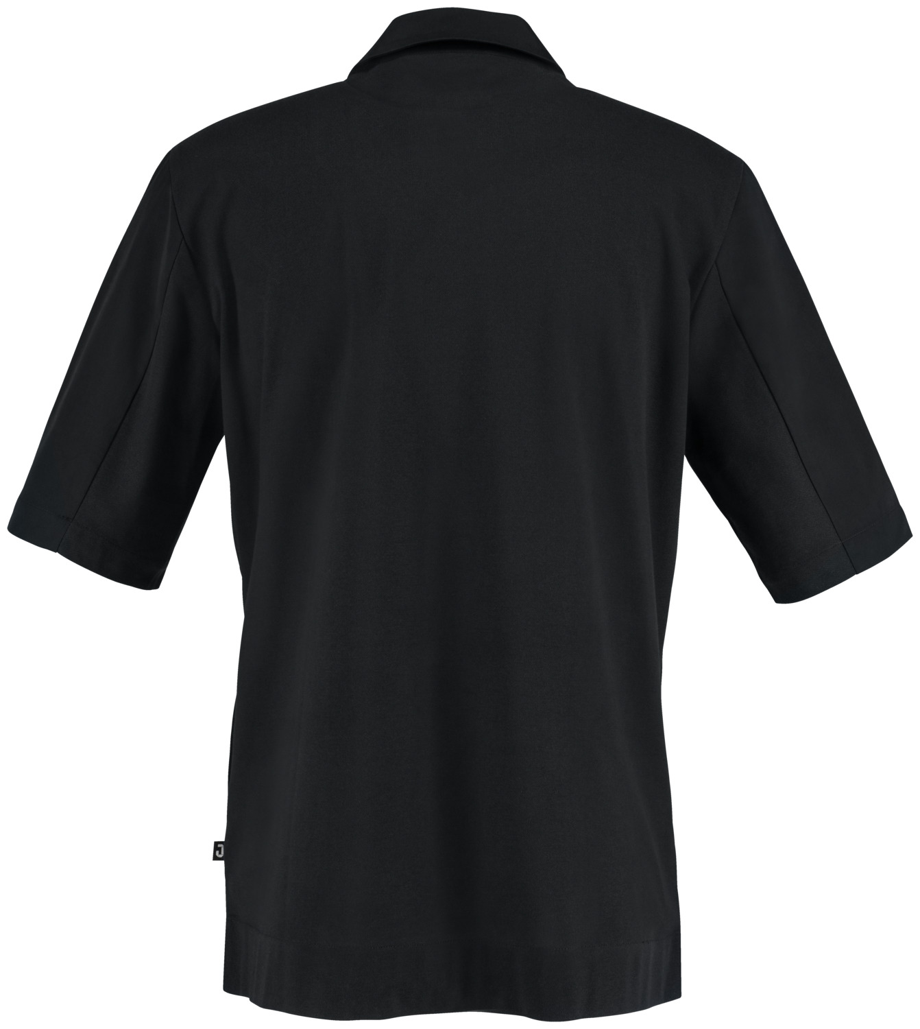 Jobeline Joel Men's Short-Sleeved Chef's Jacket, Polyester-Cotton Blend with Breathable Piqué Back, Snap Button Closure, OEKO-TEX Certified