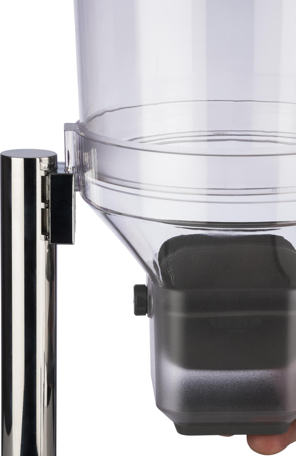APS Estonia Cereal and Muesli Dispenser 11805, 4.5L Capacity, Stainless Steel Lid, SAN Plastic Container, Manual Dosing for Breakfast Buffets