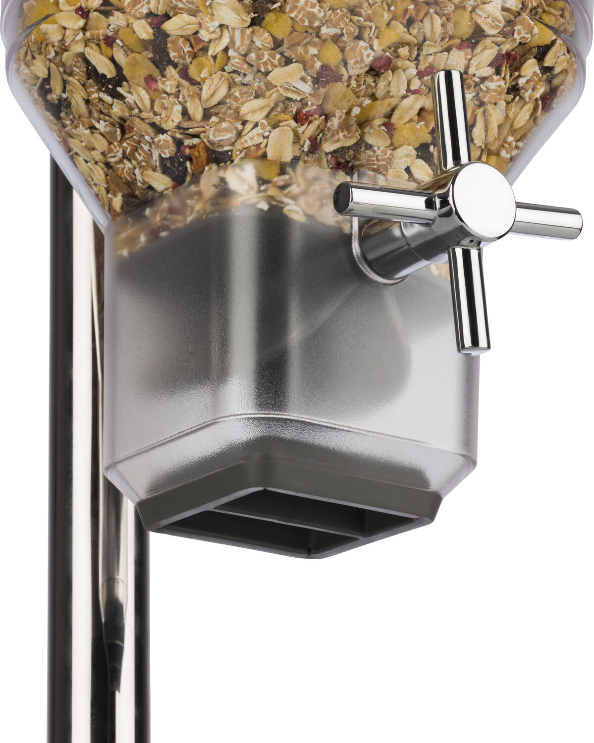 APS Estonia Cereal and Muesli Dispenser 11805, 4.5L Capacity, Stainless Steel Lid, SAN Plastic Container, Manual Dosing for Breakfast Buffets