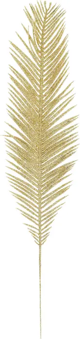 Crenga Decorativa din Plastic Vega Haruka, 52 cm, Culoare Auriu cu Finisaj Sclipici Auriu, Decoratiune Artificiala