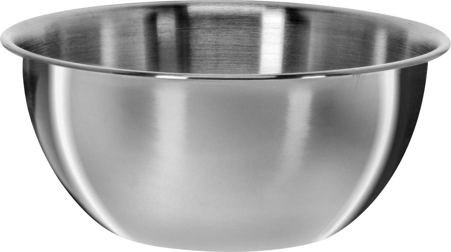 Weis Karl Weis u. Cie. GmbH Cooking bowl Merge Kochschüssel Merge Cooking bowl Merge; 3000 ml, 26x11.5 cm (ØxH); silver Kochschüssel Merge; 3000 ml, 26x11.5 cm (ØxH); silber The WEIS Gastro stainless steel bowl (Ø 26 cm) is a high-quality professional bowl designed for daily use in the catering, hospitality, catering services, bakery and commercial kitchen sectors. Thanks to its robust construction and versatility, it is ideal for stirring, mixing, marinating, preparing and serving a wide variety of foods. Made from high-quality 18/10 stainless steel, the bowl impresses with its high stability, durability and hygienic properties. The high-gloss polished interior surface makes cleaning easy and ensures a professional look in the kitchen. The sturdy, flanged rim improves handling and gives the bowl additional structural stability. With a capacity of 3 litres, the bowl offers ample space for ingredients and food preparation in everyday professional kitchen use. Its bulbous, flat shape makes it comfortable to work with when mixing and processing food. Thanks to its dishwasher-safe design, cleaning is quick and straightforward. The WEIS stainless steel bowl is a reliable aid for all areas where quality, hygiene and durability are essential – from preparation in the kitchen to professional catering use. Product benefits Professional stainless steel bowl for the catering and HORECA sectors High-quality 18/10 stainless steel Stainless and durable Food-safe and hygienic High-gloss polished interior surface Sturdy flanged rim Rounded, shallow shape for comfortable use Ideal for stirring, mixing, marinating and food preparation Dishwasher-safe Suitable for restaurants, hotels, catering, bakeries and commercial kitchens Technical Specifications Brand: WEIS Material: 18/10 stainless steel Diameter: 26 cm Height: approx. 10 cm Capacity: approx. 3.0 litres Weight: approx. 450 g Shape: Bulbous, flat Surface: High-gloss polished interior Rim: Flanged rim Colour: Silver Features: Rust-proof, food-safe, dishwasher-safe Die WEIS Gastro-Edelstahlschüssel Ø 26 cm ist eine hochwertige Profi-Schüssel für den täglichen Einsatz in Gastronomie, Hotellerie, Catering, Bäckereien und Großküchen. Durch die robuste Verarbeitung und die vielseitigen Einsatzmöglichkeiten eignet sie sich ideal zum Rühren, Mischen, Marinieren, Vorbereiten und Servieren verschiedenster Lebensmittel. Gefertigt aus hochwertigem Edelstahl 18/10 überzeugt die Schüssel durch ihre hohe Stabilität, Langlebigkeit und hygienischen Eigenschaften. Die innen hochglanzpolierte Oberfläche ermöglicht eine einfache Reinigung und sorgt für eine professionelle Optik im Küchenbereich. Der stabile, gebördelte Rand verbessert die Handhabung und verleiht der Schüssel zusätzliche Formstabilität. Mit einem Fassungsvermögen von 3 Litern bietet die Schüssel ausreichend Platz für Zutaten und Zubereitungen im professionellen Küchenalltag. Die bauchige, flache Form unterstützt ein komfortables Arbeiten beim Vermengen und Verarbeiten von Lebensmitteln. Dank der spülmaschinengeeigneten Ausführung ist die Reinigung schnell und unkompliziert. Die WEIS Edelstahlschüssel ist ein zuverlässiger Helfer für alle Bereiche, in denen Qualität, Hygiene und Belastbarkeit gefragt sind – von der Vorbereitung in der Küche bis zum professionellen Catering-Einsatz. Produktvorteile Professionelle Edelstahlschüssel für Gastronomie und HORECA Hochwertiger Edelstahl 18/10 Rostfrei und langlebig Lebensmittelecht und hygienisch Innen hochglanzpolierte Oberfläche Stabiler gebördelter Rand Bauchige, flache Form für komfortables Arbeiten Ideal zum Rühren, Mischen, Marinieren und Vorbereiten Spülmaschinengeeignet Geeignet für Restaurants, Hotels, Catering, Bäckereien und Großküchen Technische Daten Marke: WEIS Material: Edelstahl 18/10 Durchmesser: 26 cm Höhe: ca. 10 cm Fassungsvermögen: ca. 3,0 Liter Gewicht: ca. 450 g Form: Bauchig, flach Oberfläche: Innen hochglanzpoliert Rand: Gebördelter Rand Farbe: Silber Eigenschaften: Rostfrei, lebensmittelecht, spülmaschinengeeignet