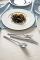 VEGA Monastir Table Fork Set, 18/10 Chrome-Nickel Stainless Steel, Mirror Polished with Decorative Wave Relief, 20.5 cm, Dishwasher Safe