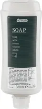 V-Touch LUSINI Solutions GmbH Hotel soap Silver in dispenser system Hotelseife Silver im Spendersystem Hotel soap Silver in dispenser system; 330 ml; transparent; 24 piece / pack Hotelseife Silver im Spendersystem; 330 ml; transparent; 24 Stück / Pack Refreshing V-Touch Silver liquid soap for mild cleansing of hands, body and face. The pleasant scent of citrus fruits and exquisite flowers provides a harmonious freshness experience. A valuable care all-rounder with aloe vera extracts. Dermatologically tested. The dispenser bottle is made of 100% recycled material and is simply hung in the dispenser. It is removed by pressing lightly on the bottle. The dispenser bottle is also environmentally friendly and can be recycled after use. Dispenser bottle capacity: 330 ml. Order matching holder separately. Erfrischende Flüssigseife V-Touch Silver für eine milde Reinigung für Hände, Körper und Gesicht. Der angenehme Duft nach Zitrusfrüchten und erlesenen Blüten beschert ein harmonisches Frischeerlebnis. Ein wertvoller Pflege-Allrounder mit Aloe Vera Extrakten. Dermatologisch getestet. Die Spenderflasche ist aus 100 % recyceltem Material und wird in den Spender einfach eingehängt. Die Entnahme erfolgt durch leichten Druck auf die Flasche. Dazu ist die Spenderflasche umweltschonend und kann nach Gebrauch recycelt werden. Spenderflasche Inhalt: 330 ml. Passende Halterung separat dazu bestellen.