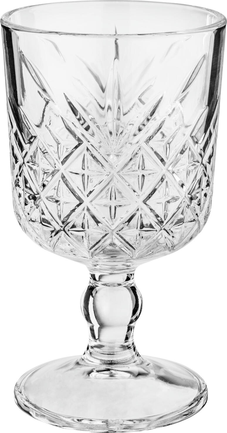Pahar de Cocktail Pasabahce Timeless, 320 ml, Inaltime 151 mm, Diametru 88 mm, Sticla Temperata Transparenta cu Model Relievat, Rezistent la Masina de Spalat Vase