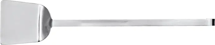 Pulsiva Valuo Long-Handled Spatula, 46.5 cm, 18/5 Chrome Stainless Steel, Seamless Rustproof Construction, Dishwasher Safe, Silver