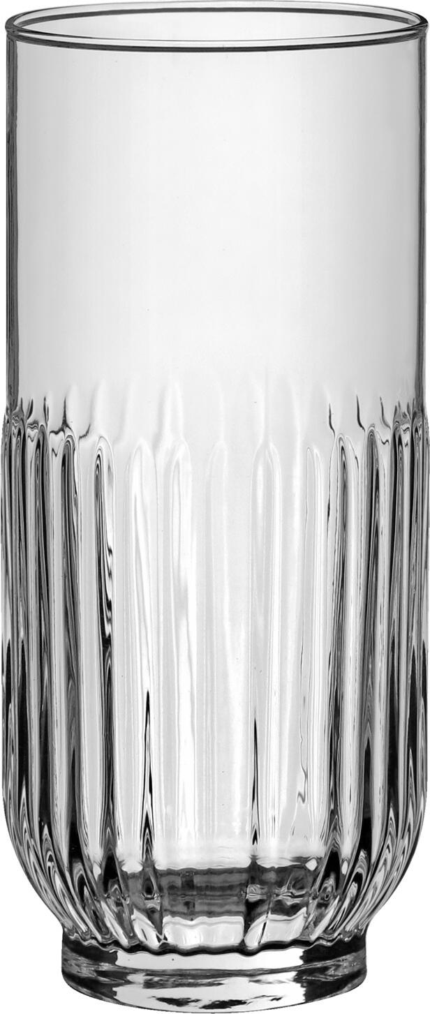 LAV HORECA Long drink glass Tokyo Longdrinkglas Tokyo Long drink glass Tokyo; 395 ml, 6.5x15 cm (ØxH); transparent; 12 piece / pack Longdrinkglas Tokyo; 395 ml, 6.5x15 cm (ØxH); transparent; 12 Stück / Pack Long drink glass with relief on the outside. Dishwasher safe. Longdrinkglas mit Relief an der Außenseite. Spülmaschinenfest