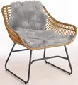 Covor Decorativ din Blana Artificiala ERWIN M. Bergen, 115 x 70 cm, Gri, 100% Poliacrilic, Moale si Pufos, Certificare OEKO-TEX Standard 100