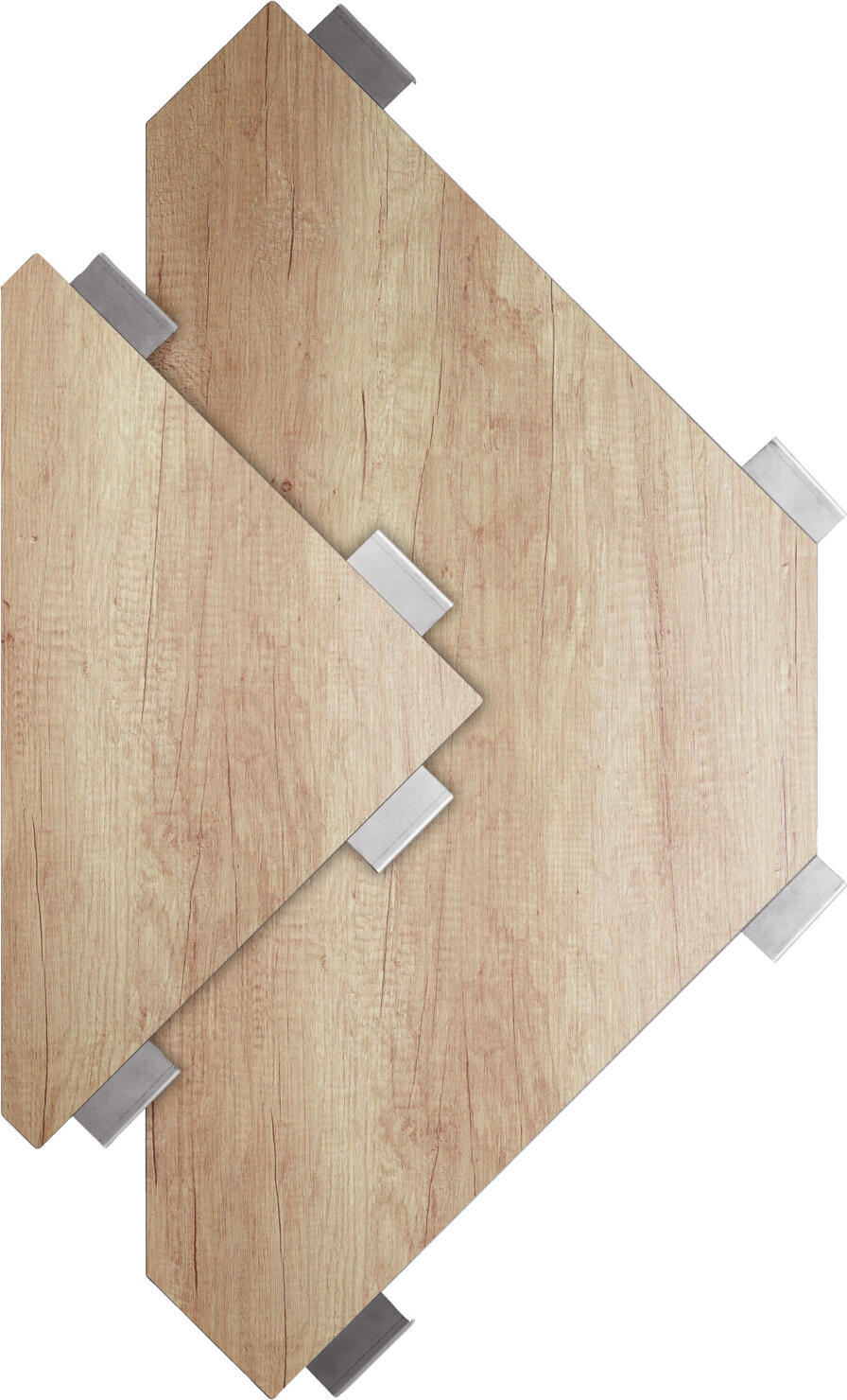 VEGA Baruba Outdoor Bar Inner Corner Element, Compact Laminate HPL Surface, Weatherproof UV-Resistant Modular Bar, 78x56x115 cm