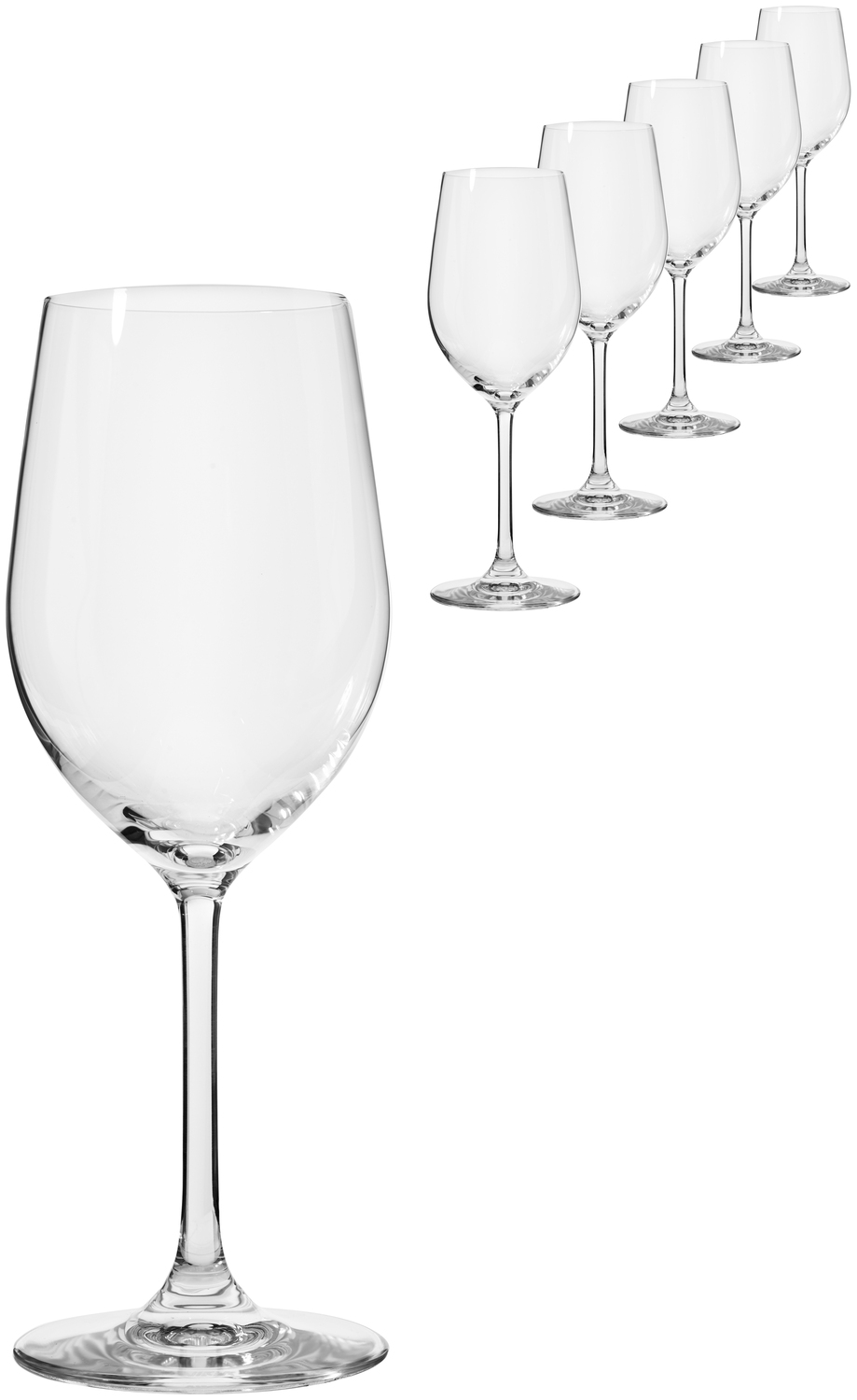 Pahar pentru vin rosu VEGA Chateau, cristal de inalta calitate, 450 ml, marcaj de calibrare 0.2 l, inaltime 22.5 cm, rezistent la masina de spalat vase