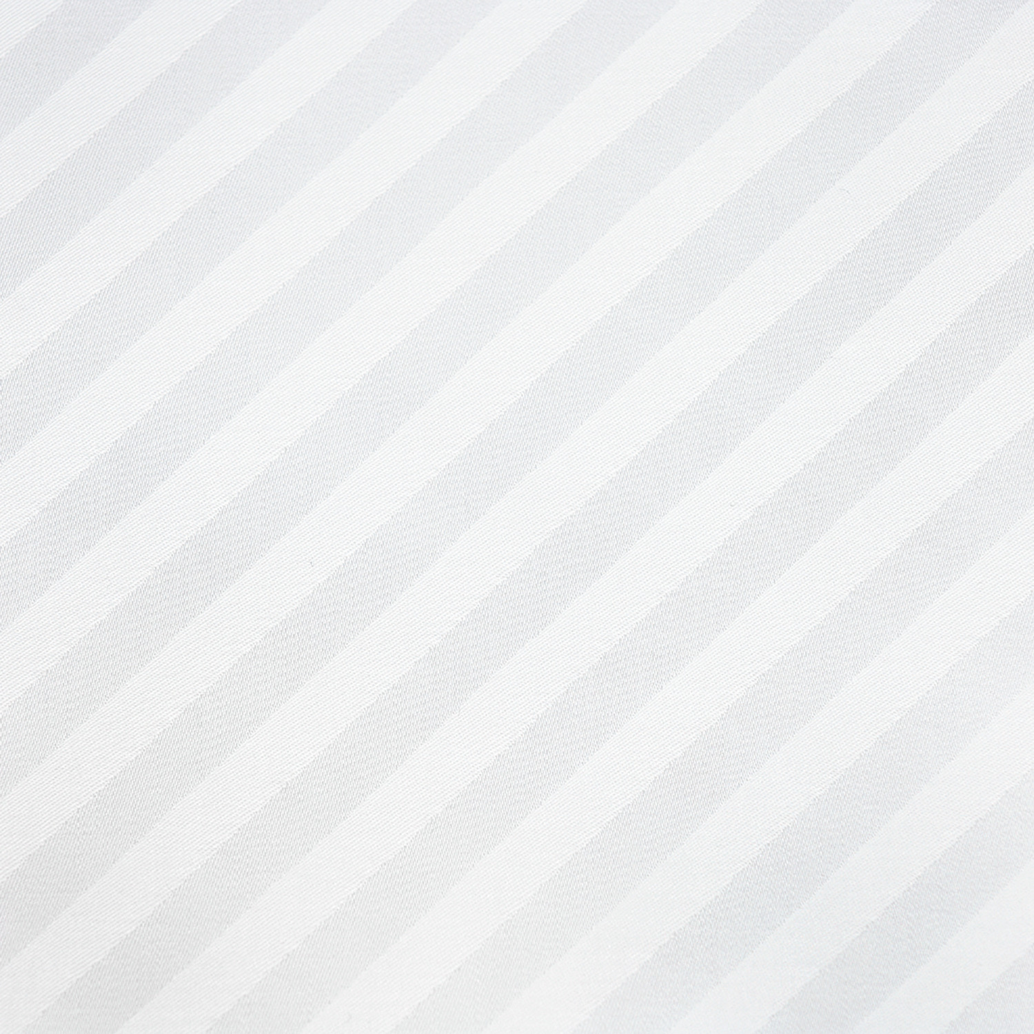 ERWIN M. LUSINI Rimini Bedding Set, 100% Cotton Damask, Diagonal Stripes, Hotel Closure, White, 140x200 cm Duvet Cover, 70x90 cm Pillowcase, OEKO-TEX