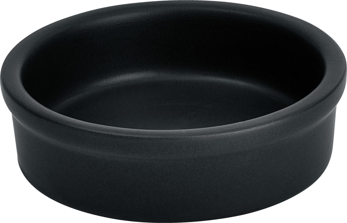 VEGA LUSINI Solutions GmbH Clay/tapa bowl Ferry Ton-/Tapasschale Ferry Clay/tapa bowl Ferry; 120 ml, 10x2.5 cm (ØxH); black; round; 6 piece / pack Ton-/Tapasschale Ferry; 120 ml, 10x2.5 cm (ØxH); schwarz; rund; 6 Stück / Pack Colored stoneware bowls in round shape. Matt glazed. Various sizes. Dishwasher safe and microwaveable. Farbige Steingutschalen in runder Form. Matt glasiert. Verschiedene Größen. Spülmaschinenfest und mikrowellengeeignet.
